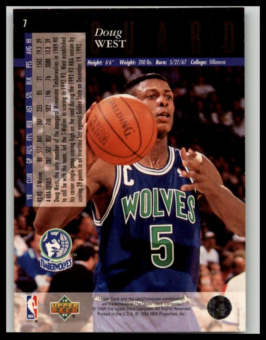 1993-94 Upper Deck Special Edition #7 Doug West