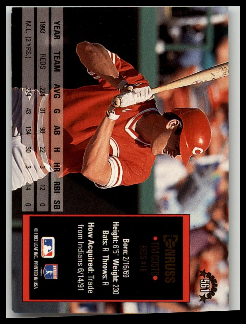 1994 Donruss #561 Tim Costo
