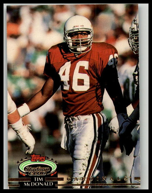 1992 Stadium Club #590 Tim McDonald