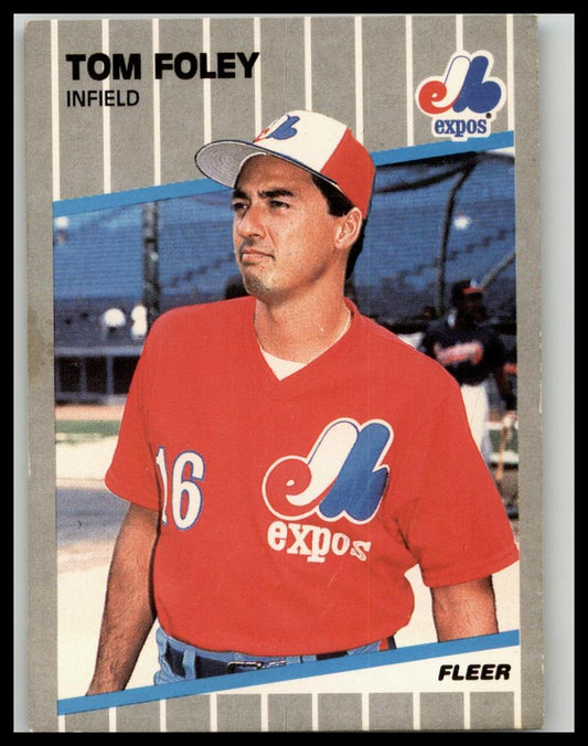 1989 Fleer #375 Tom Foley