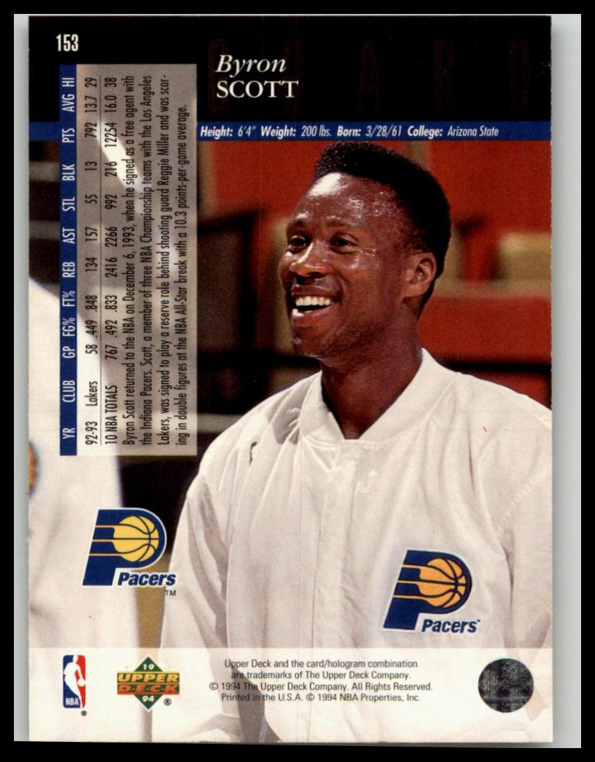 1993-94 Upper Deck Special Edition #153 Byron Scott