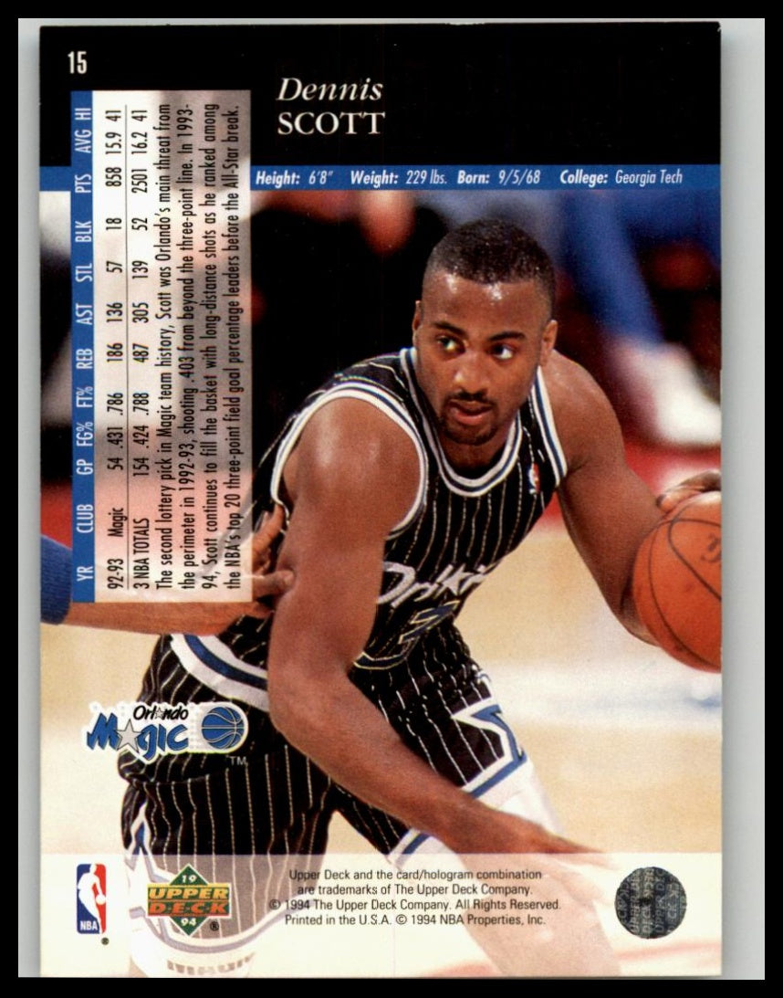 1993-94 Upper Deck Special Edition #15 Dennis Scott