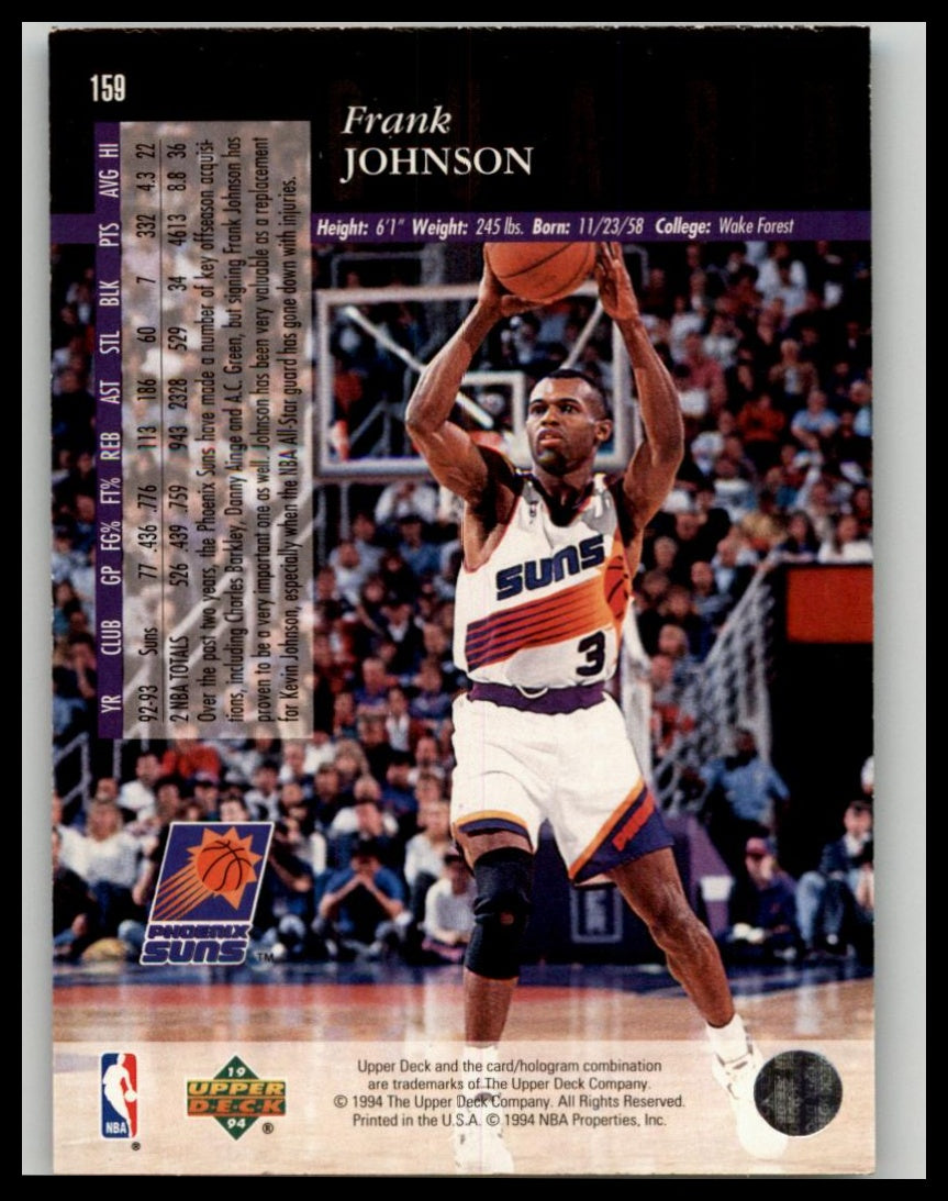 1993-94 Upper Deck Special Edition #159 Frank Johnson Electric Court